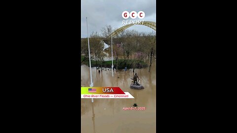 #USA #Ohio #Cincinnati #flood #recordlevel #weatheranomalies #destruction #anomaly #climatecrisis