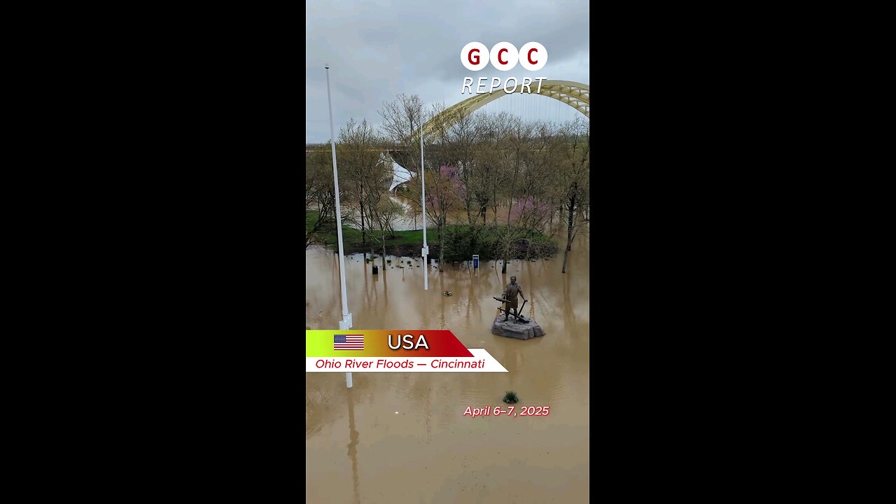 #USA #Ohio #Cincinnati #flood #recordlevel #weatheranomalies #destruction #anomaly #climatecrisis