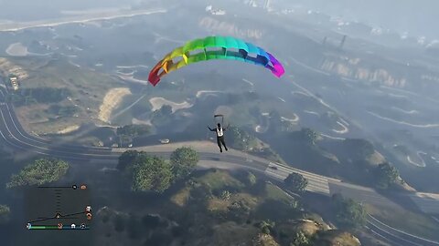 Sneak attack take down parachuting on GTA