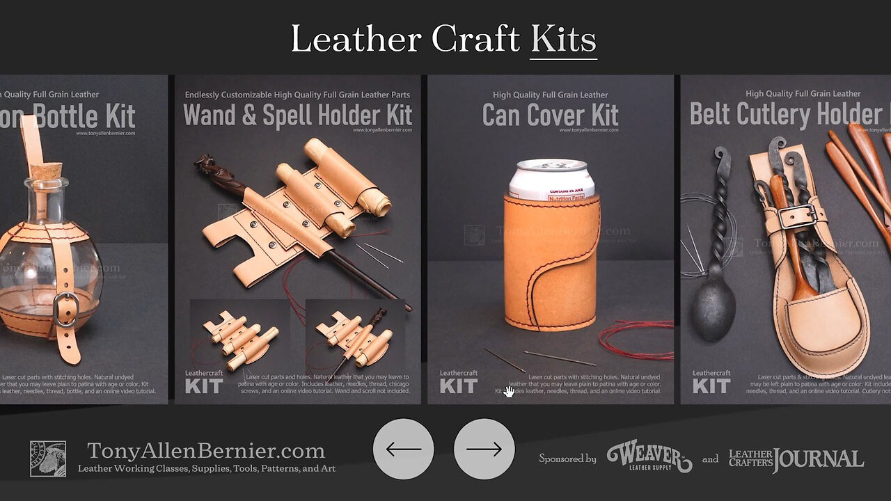 Getting started with Leather Craft Kits. Beginners Guide to DIY Leathercrafting Kits.