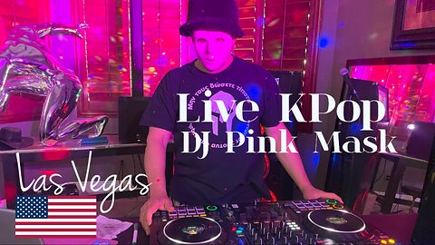 Spring Break KPop DJ Live Music Mix Party - Pink Mask