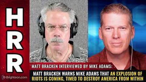 Matt Bracken warns Mike Adams that an EXPLOSION of riots is coming...