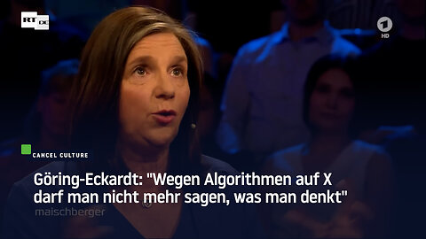 Göring-Eckardt: "Wegen Algorithmen auf X darf man nicht mehr sagen, was man denkt"