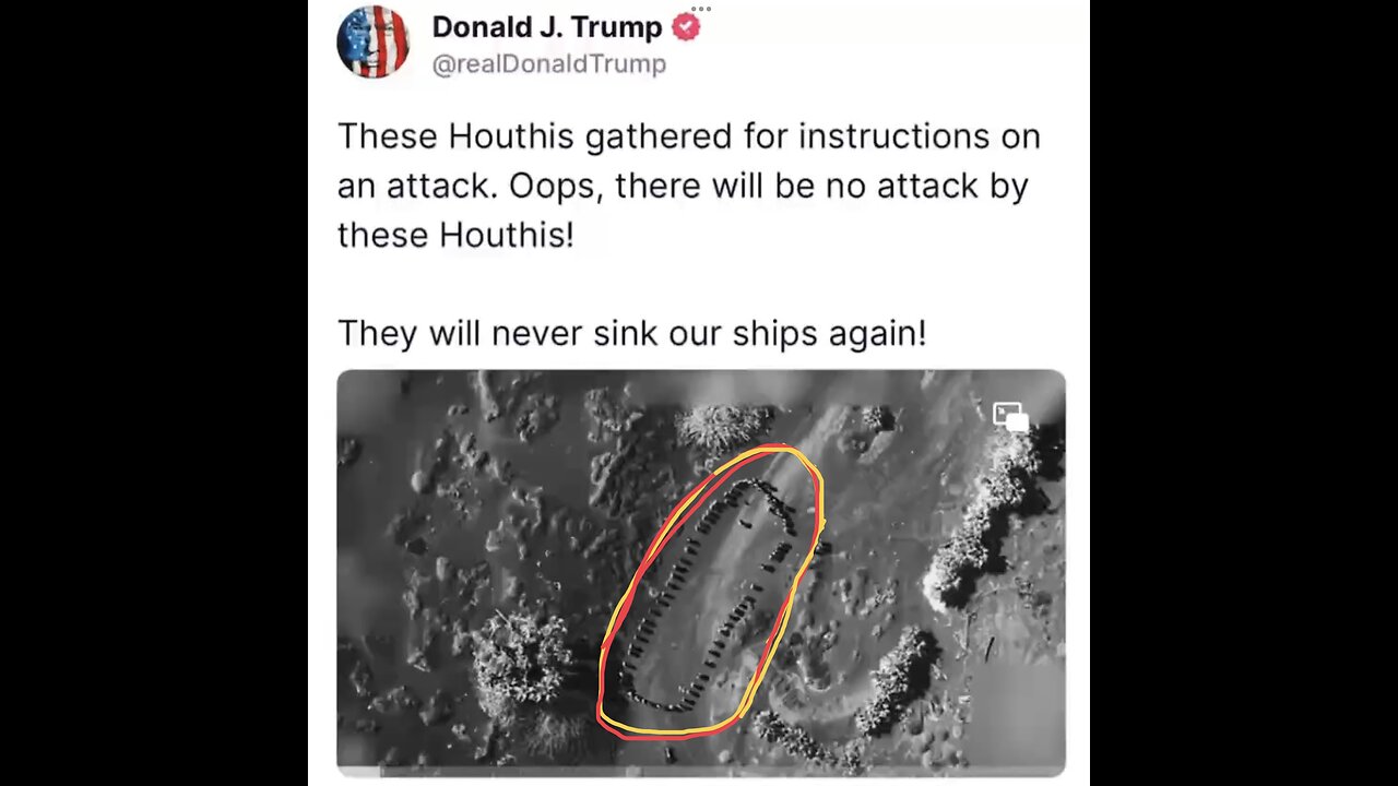 PRESIDENT TRUMP RELEASED VIDEO💜🇺🇸📸🚀MILITARY AIRSTRIKES ON HOUTHI TERRORIST🇾🇪🛩️💥🥷💥🥷🔥💫