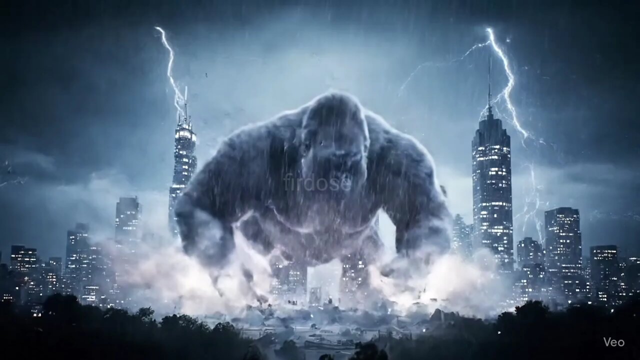 Storm Gorilla Fights a Fighter Jet in an EPIC Thunderstorm Battle