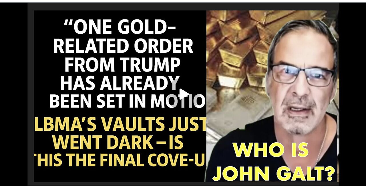 Andy Schectman: LBMA Is Being Bled of Physical Silver in Real Time!. WHO IS JOHN GALT? SGANON
