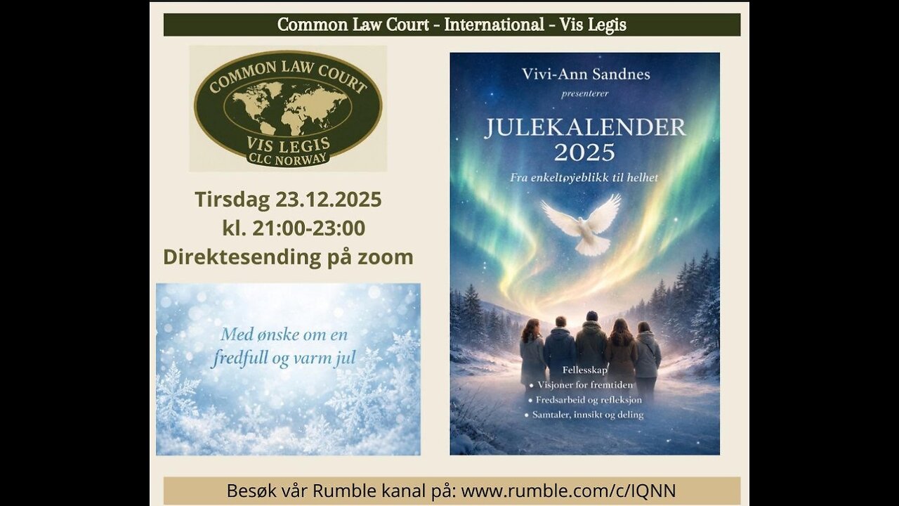 23.12: JULEKALENDER2025 - Gjennomgang. Prosjekt.
