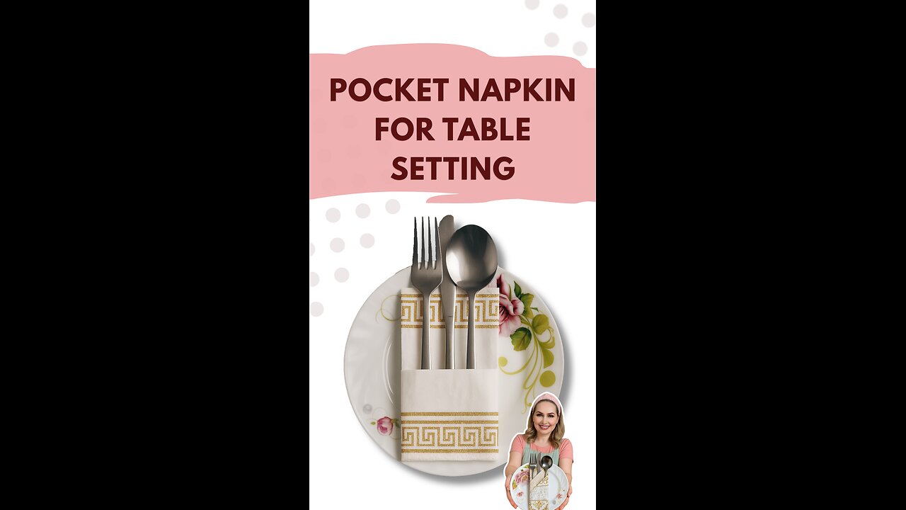 Elegant Napkin Pocket Fold for Dinner Parties