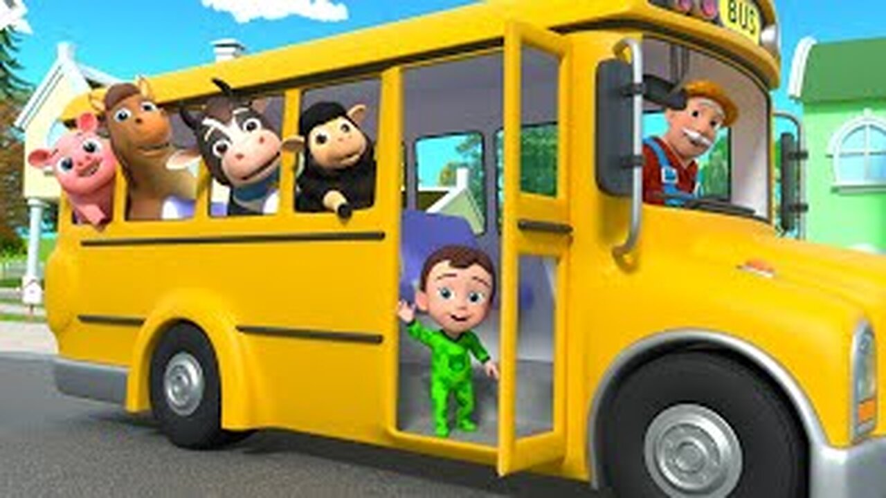 The wheels on the bus song | kidsplay nursery rhymes and songs