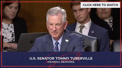 Senator Tuberville Speaks at Hearing on Digital Commodities