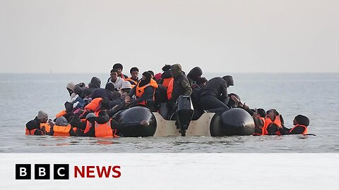 Small boat crossings to UK in first half of year up 48%, figures show | BBC News