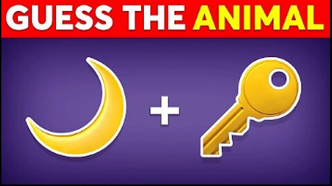 Guess the ANIMAL by Emoji 🐶 Monkey Quiz
