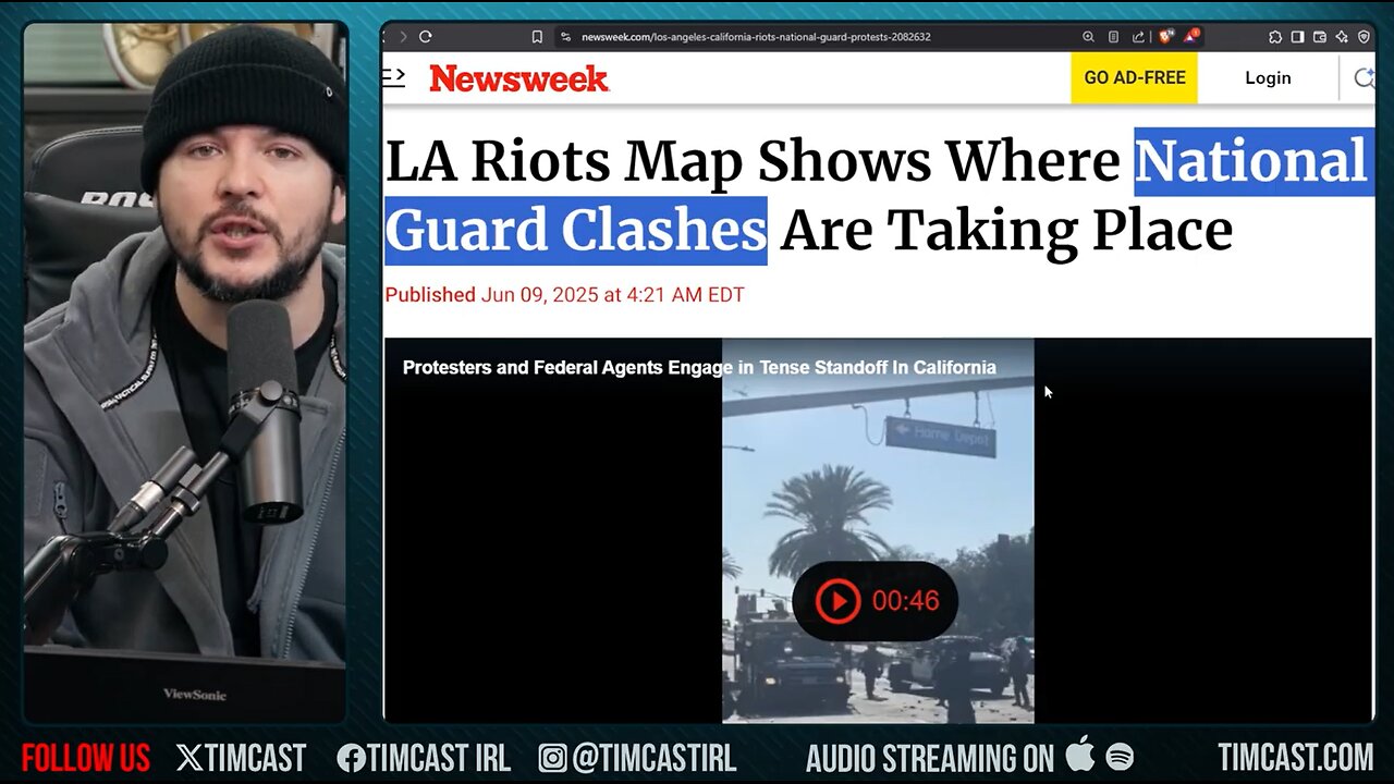 LA Riots Are AN INVASION, Men Wave Mexican Flags, Trump Says INSURRECTION, Democrats DEFEND Far Left