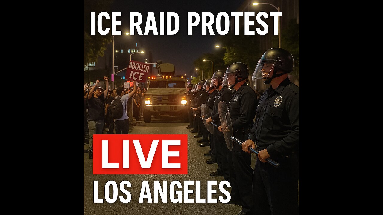 🔴 ICE Raid Protest LIVE from Los Angeles | Riot Police Clash with Protesters 🇺🇸