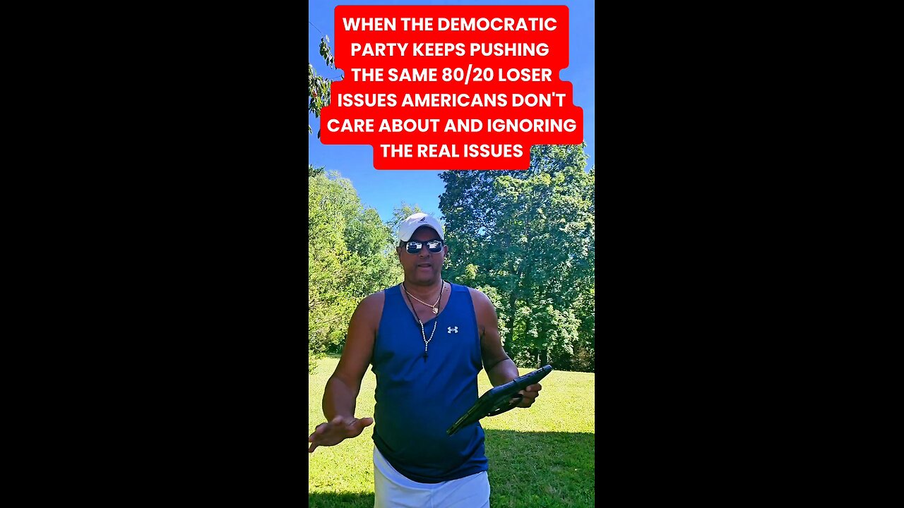 When The Democrat Party Keeps Pushing The Same 80/20 Looser Issues