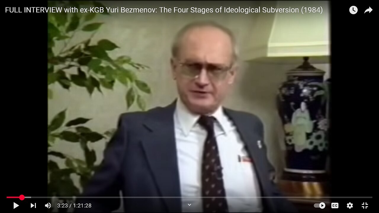 Yuri Bezmenov: Guerra psicologica, sovversione e controllo della società occidentale