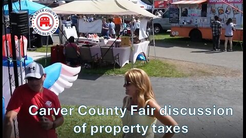 Carver County Fair discussion of property taxes