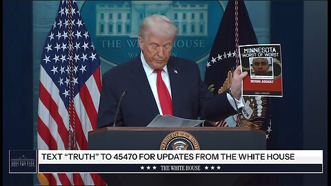 Trump Shows Photos Of Arrested Illegals During Briefing