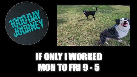1000 Day Journey 0798 If only I worked Mon to Fri 9 to 5