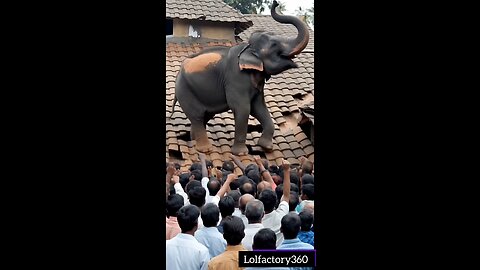 "Out of Control! Violent Elephant Attack in Public!😰😱