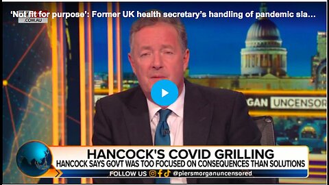 "Ex-UK Health Secretary's Pandemic Response Deemed 'Not Fit for Purpose'"