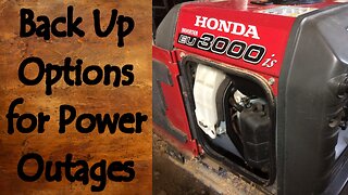 List of Back Up Options for Power Outages