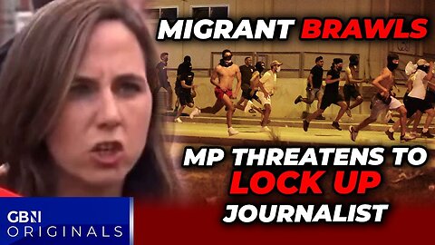 WATCH: Politician threatens to JAIL journalist for 'racist terrorism' as Spain migrant brawls spiral