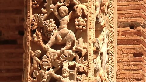 Giant Baby Angel Rides Lion