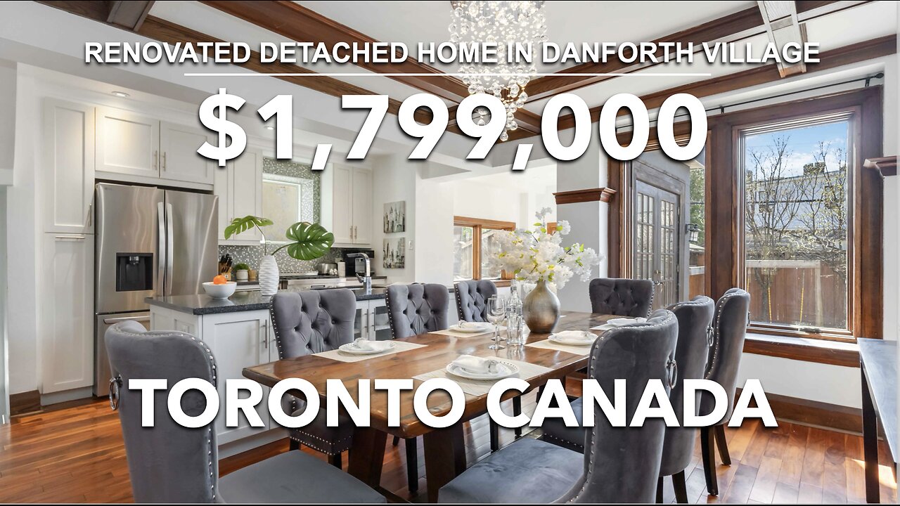 Renovated 4-Bedroom Detached Home in Toronto’s Danforth Village. Toronto detached homes for sale