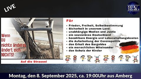 💥📢Live aus Amberg - Wenn du nichts änderst ändert sich nichts!💥