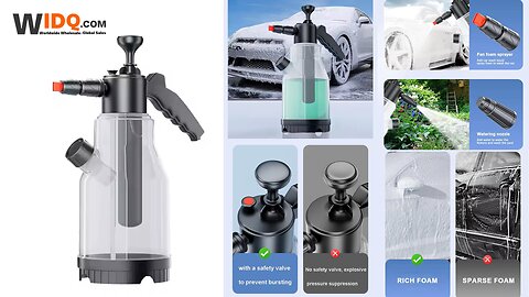 🚗 2L Foam Cannon for Effortless Car Wash Lock & Spray! 💦