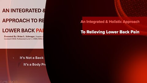 WMS News You Can Use - Relieving Lower Back Pain