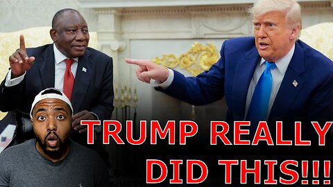 South African President STUNNED SILENT As Trump Confronts Him On Anti White Violence At White House!