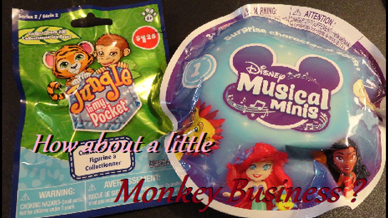 It's a Jungle in Here. Disney Musical Minis and Jungle in my Pocket blind bags