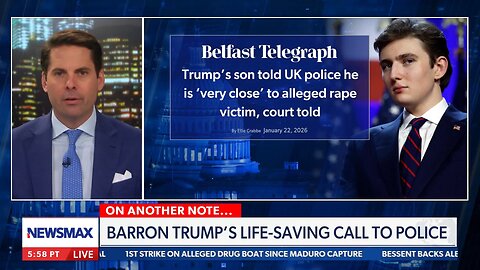 📌 Rob Finnerty: Barron Trump allegedly saved a woman's life