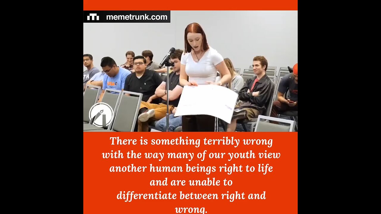 A CHILDS RIGHT TO LIVE There's something terribly wrong with the way many of our youth view