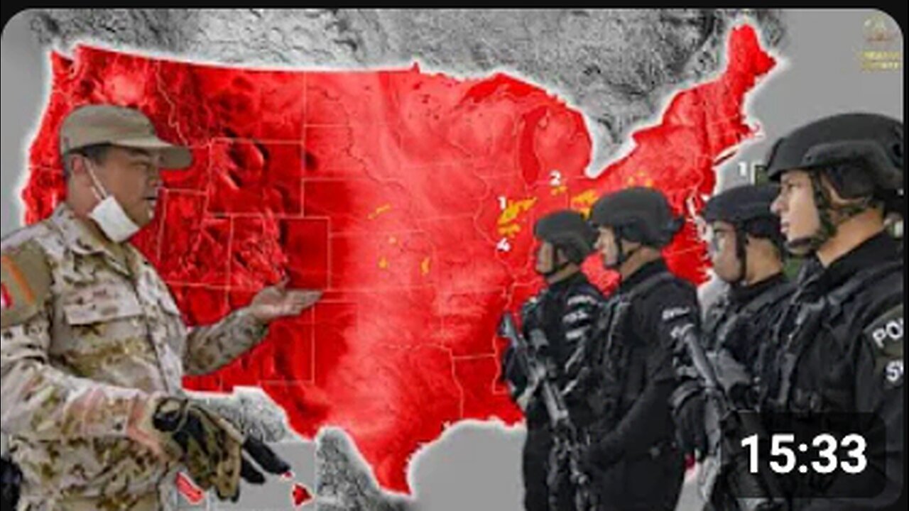 "Activation Areas for Chinese Troops in US Red Zones"
