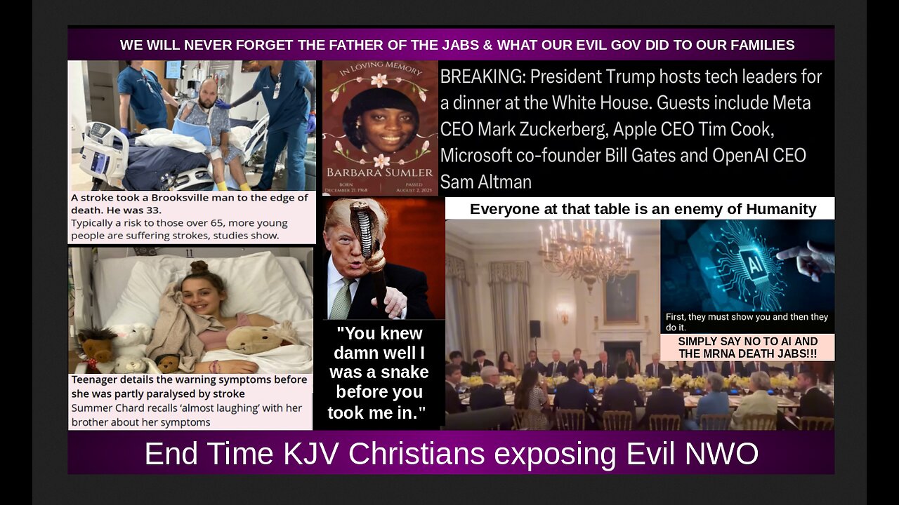 WE WILL NEVER FORGET THE FATHER OF THE JABS & WHAT OUR EVIL GOV DID TO OUR FAMILIES