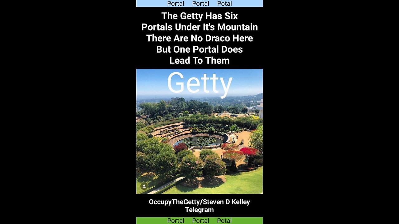 #OccupyTheGetty TruthCatRadio.com Steven D Kelley https://t.me/OfficialOccupyTheGettyPage