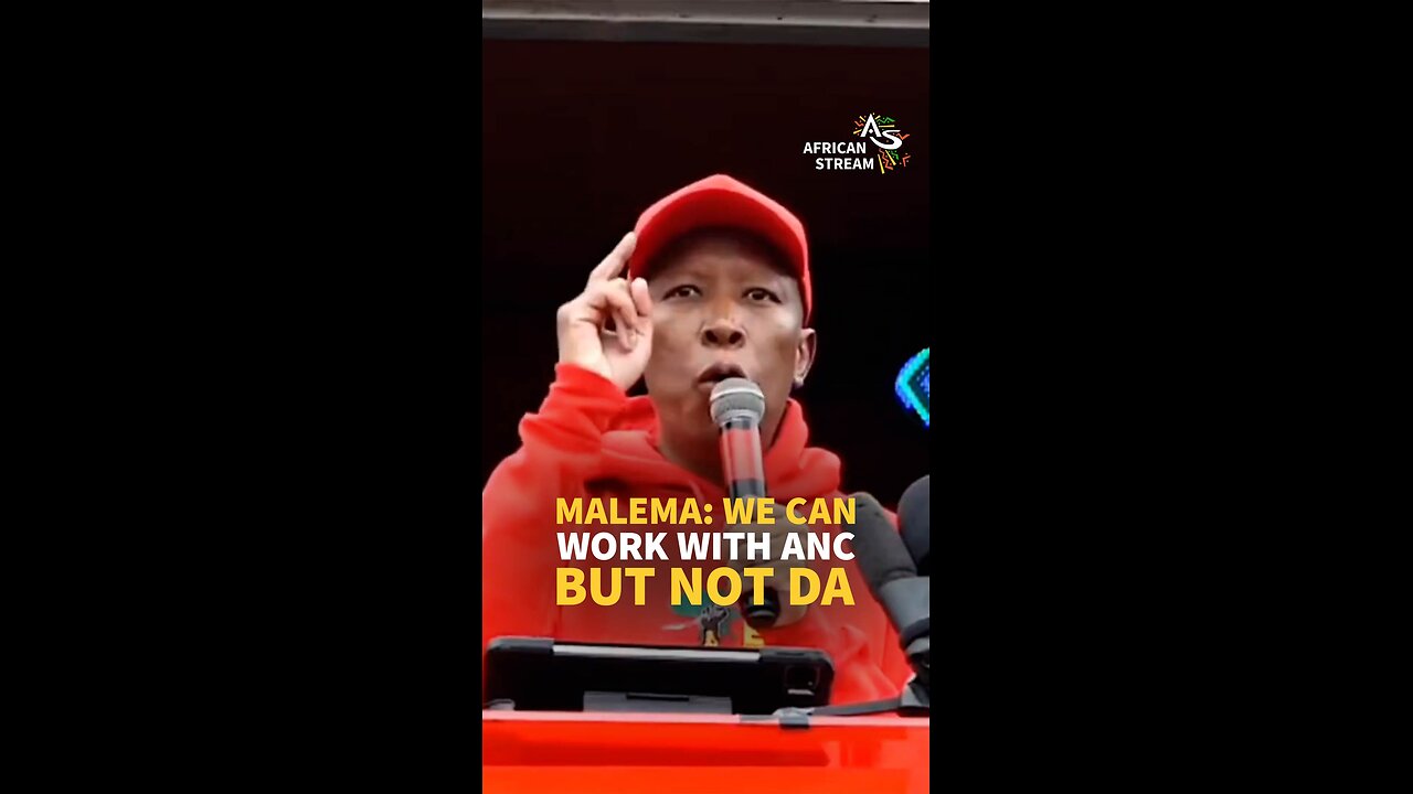 MALEMA: WE CAN WORK WITH ANC, BUT NOT DA