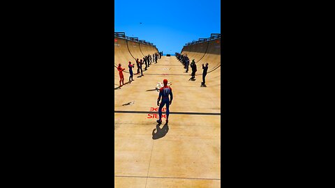 Spider Man SP-4 Jumping Ramps Spider Car GTA V Super Heroes Mode #shots #Spider-Man #cartoon #gaming