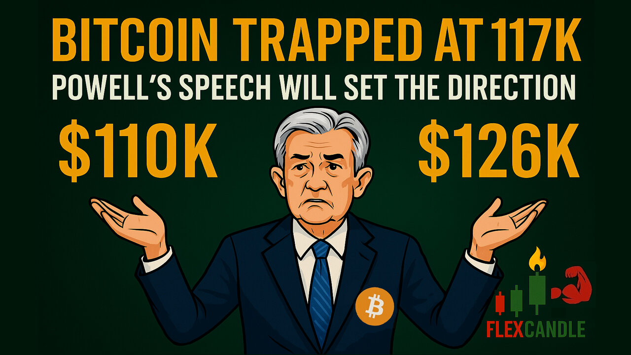 Bitcoin Traps Bulls at $117K! CME Gap Looms | Powell Speech Will Set the Direction | EP. 106