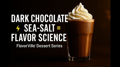 🍫 Dark Chocolate & Sea-Salt Malted Milkshake | FlavorVille™ Dessert Science Series