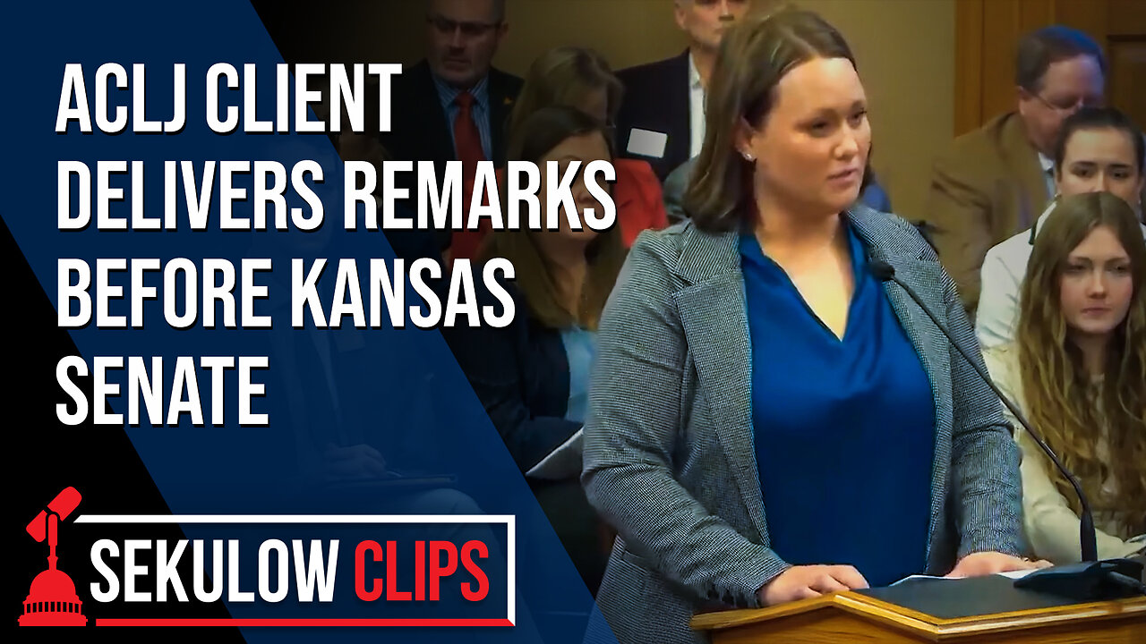 ACLJ Client Delivers Remarks Before Kansas Senate