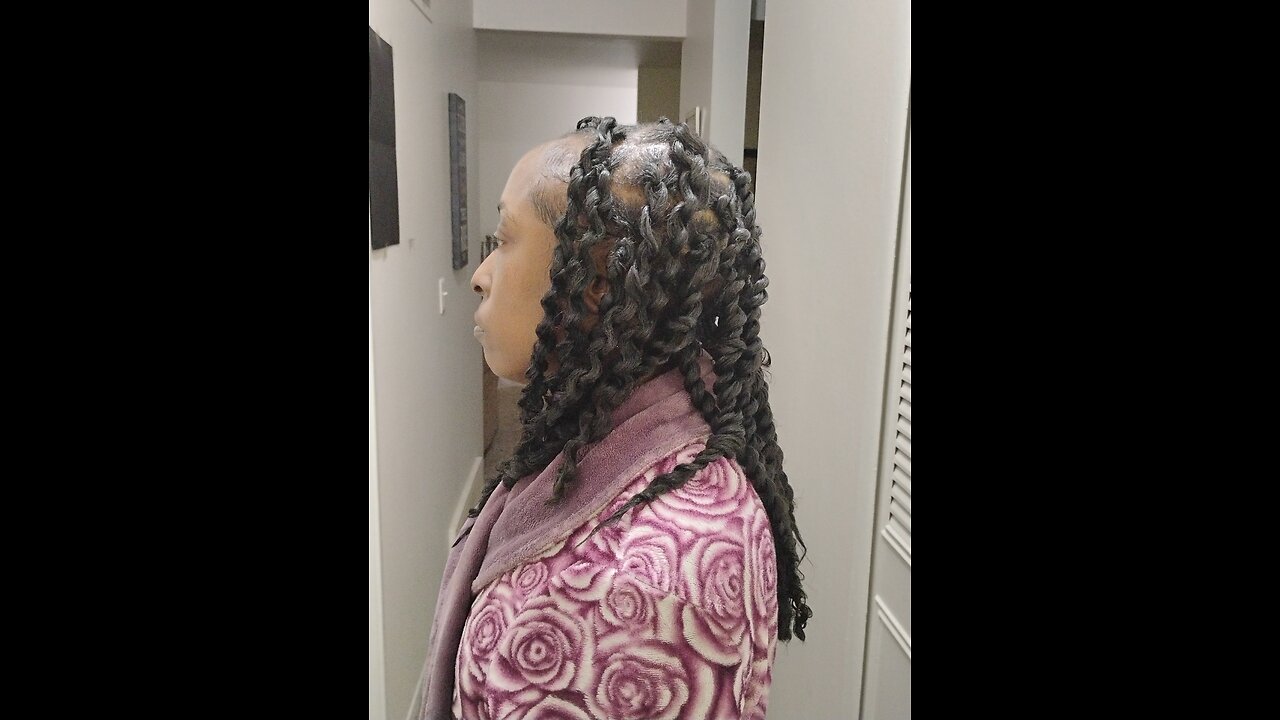 Twists on short 4c hair. hair tutorial!! Fun and easy!!