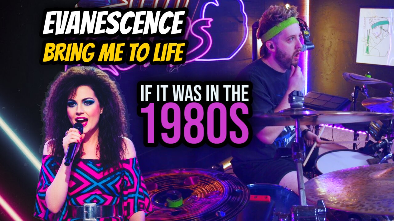 Evanescence - Bring Me To Life if it was the 1980s