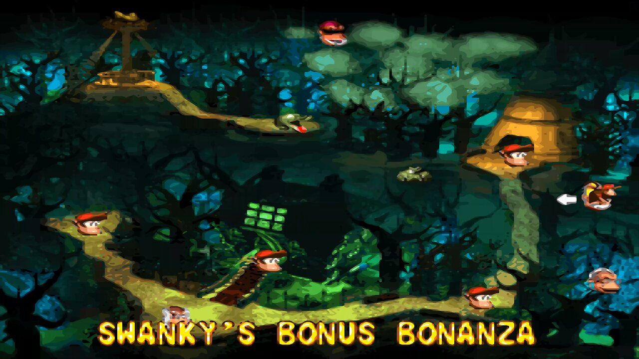 DONKEY KONG COUNTRY 2™ : DIDDY'S KONG QUEST™ / ACT 5. GLOOMY GULCH / A5#. SWANKY'S BONUS BONANZA 5