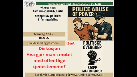 2.6.25: Politivold, politiovergrep, politisk motivert?