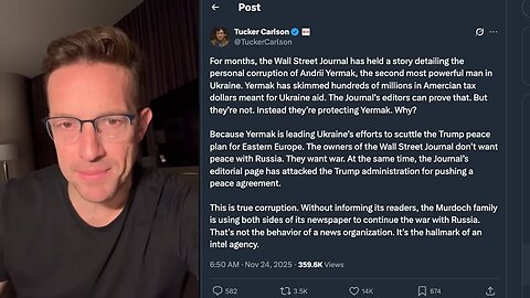 Tucker Drops BOMB 💥 Is the WSJ Subverted by the CIA❓