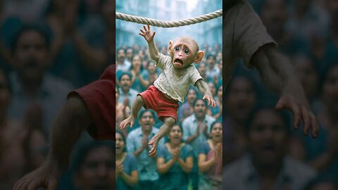 🐒🔥 “Tiny Hero, Giant Heart”